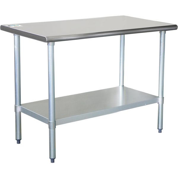 Stainless Steel Work Table Bottom Shelf 800x600x900mm | Adexa ETW8060
