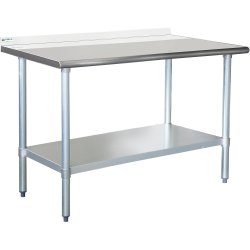 Stainless Steel Work Table Bottom Shelf & Upstand 1200x600x900mm | Adexa ETW12060B