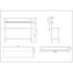 Stainless Steel Prep table 14 x GN1/9 & Top shelf  & Undershelf | Adexa WTG60180