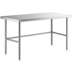 Commercial Stainless Steel Work Table No Bottom shelf 900x700x900mm | Adexa WT7090GNU