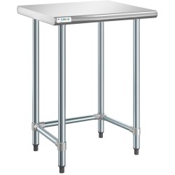 Commercial Work table Stainless steel No bottom shelf 760x610x900mm | Adexa WTGOB2430418