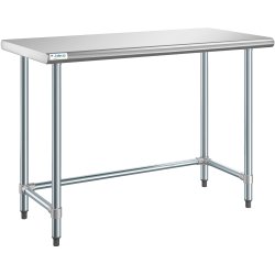Commercial Work table Stainless steel No bottom shelf 1520x610x900mm | Adexa WTGOB2460418