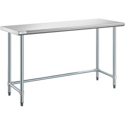 Commercial Work table Stainless steel No bottom shelf 1830x610x900mm | Adexa WTGOB2472418