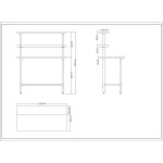 Stainless Steel Prep table 1200mm Width 2 x Top Shelf & 1 x Undershelf | Adexa WTS60120