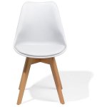 Side Dining Chair Padded seat White | Adexa WW003W
