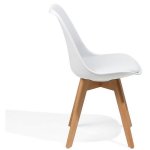 Side Dining Chair Padded seat White | Adexa WW003W