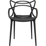Bistro Dining Arm Chair Plastic Black Indoors & Outdoors | Adexa WW023BLACK