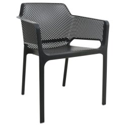 Bistro Dining Chair Plastic Black | Adexa WW083B