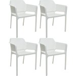 B GRADE 4pcs Bistro Dining Chair Plastic White | Adexa WW083W B GRADE