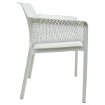 B GRADE 4pcs Bistro Dining Chair Plastic White | Adexa WW083W B GRADE