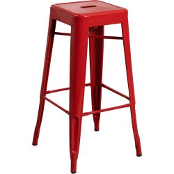 High Bar stool Steel Red Indoors | Adexa WW165RED