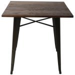 Bistro Table Pine wood top 800x800mm Indoors | Adexa WW265PINE