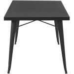 Bistro Table Steel Black 800x800mm Indoors | Adexa WW285