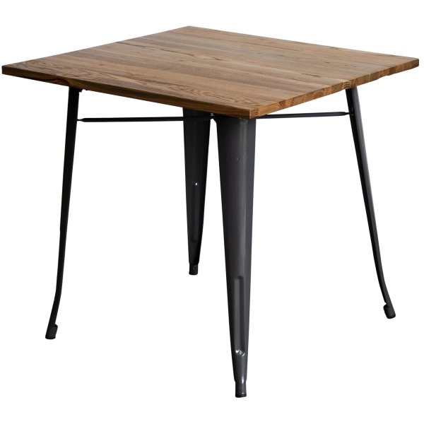 Bistro Table Walnut Top 800x800mm Indoors | Adexa WW286