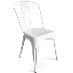 Bistro Dining Chair Steel White Indoors | Adexa WW60WS