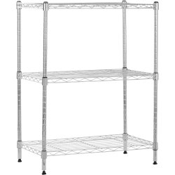 Commercial Shelving unit 3 tier 1350kg Width 1800mm Depth 450mm Chrome wire | Adexa CR346182