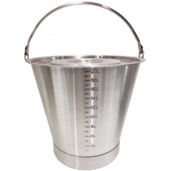Ice Bucket with Scale 20 Litres Stainless Steel | Adexa SBC020
