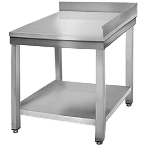 Commercial Work table Corner unit Stainless steel with Upstand 700x700x850mm | Adexa VT77C