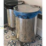 Professional Waste bin Stainless steel Wheels Pedal 60 litres | Adexa AD5903