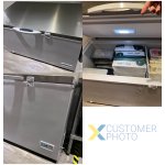 Chest freezer Solid Stainless steel lid 345 litres | Adexa BD355JA