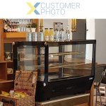 Display Merchandiser Fridge 160 litres 2 shelves Black | Adexa CW160B