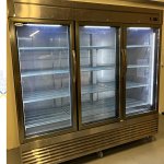 1800lt Commercial Upright Refrigerator Triple Glass Door Stainless Steel | Adexa D83RGS3
