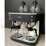 Commercial Twin Filter Coffee maker Manual fill 4 glass jugs 4 hotplates | Adexa DRB686P