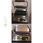 Heavy Duty Panini Contact grill Single Ribbed | Adexa EGD10C