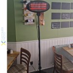 Infrared Patio Heater Floor standing 2kW | Adexa PNH2000DI