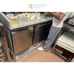Pizza Counter 3 doors Refrigerated Counter top display 6xGN1/4 Depth 700mm | Adexa PZ14+PT14