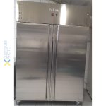 1200lt Commercial Refrigerator Stainless steel Upright cabinet Twin door GN2/1 Fan assisted cooling | Adexa R1200S