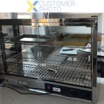 Commercial Hot display case Pie warmer 5 shelves Countertop | Adexa SW805