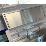 Wall shelf 2 levels 2000x300mm Stainless steel | Adexa THWBS2R203
