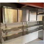 Wall cabinet Sliding doors Stainless steel 1400x400x650mm | Adexa VWC144D