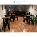 Bistro Dining Chair Steel Black Indoors | Adexa WW163B
