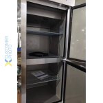 Commercial Refrigerator Stainless Steel Upright cabinet Split door 600 litre Fan cooling | Adexa Z06DF