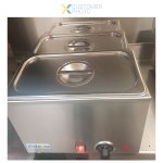 Commercial Bain Marie 3xGN1/3 Including 3 containers with lid | Adexa ZCK165B3