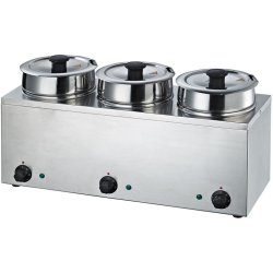 Bain Marie 3 Hot pots 3x3.5 litres | Adexa BMP43